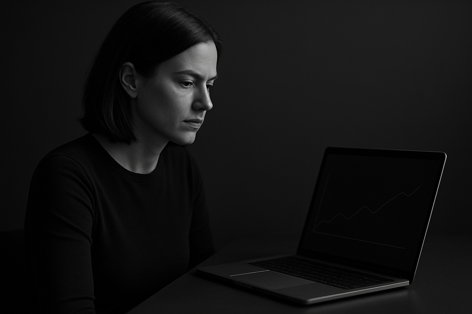 Análisis de clima organizacional - Profesional trabajando con datos